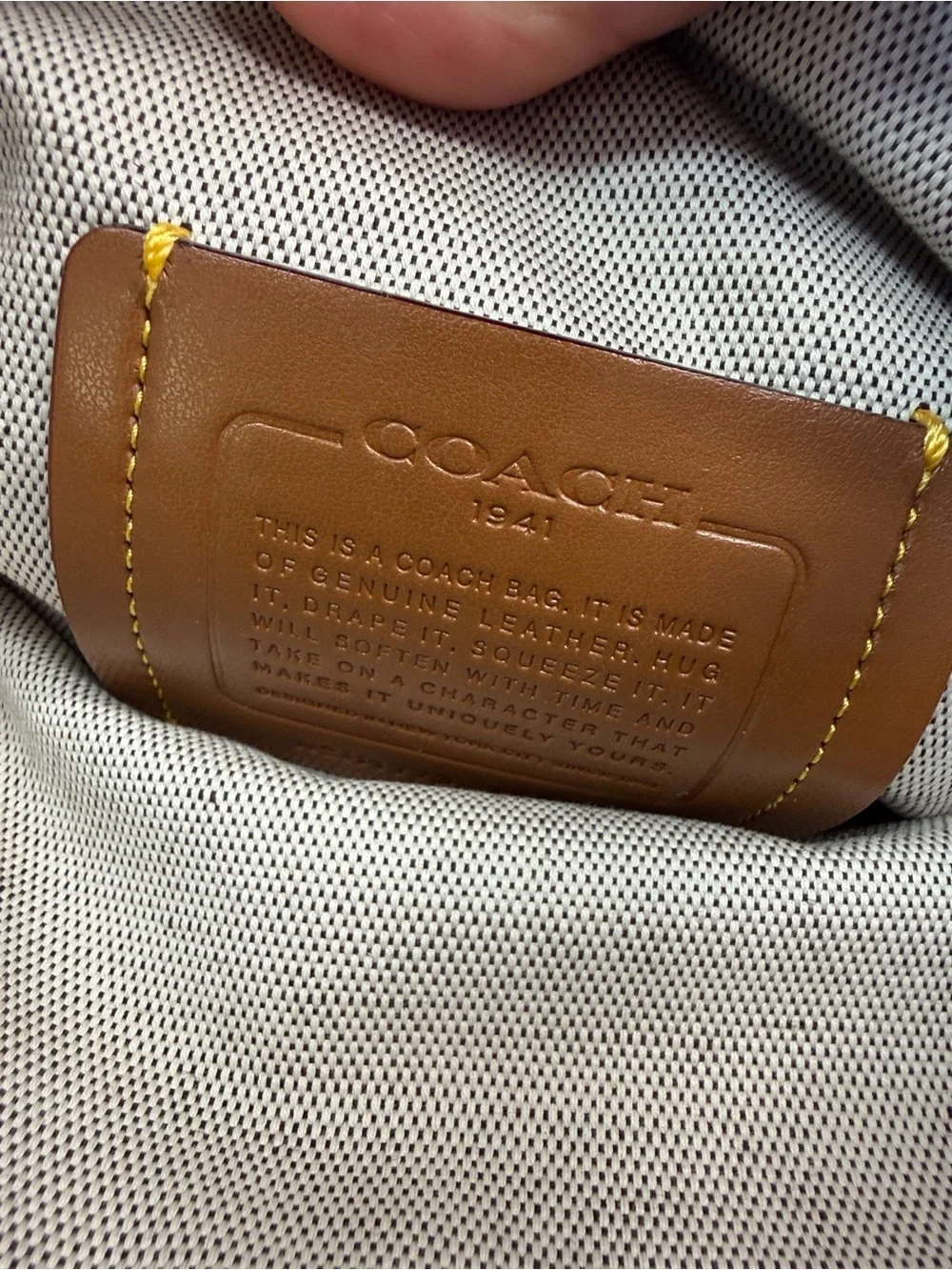 Coach 1941 Cooper Carryall Gray Suede Tote and Crossbody Strap